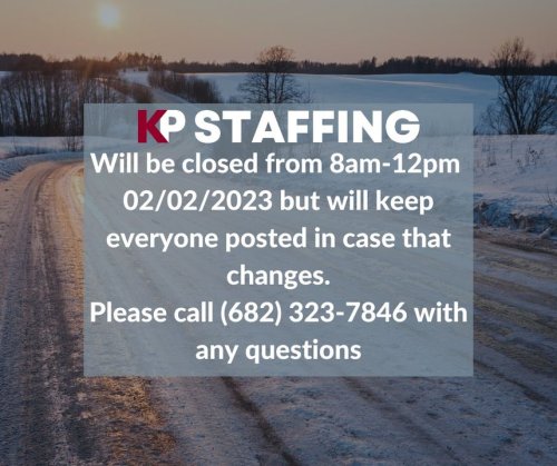 Photo post from KP Staffing Agency (Arlington Branch).