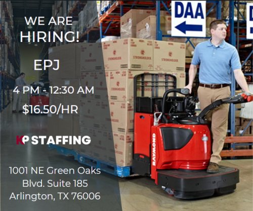 Photo post from KP Staffing Agency (Arlington Branch).