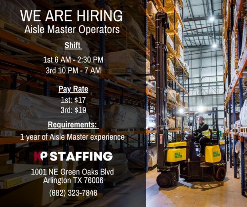 Photo post from KP Staffing Agency (Arlington Branch).