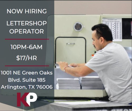 Photo post from KP Staffing Agency (Arlington Branch).