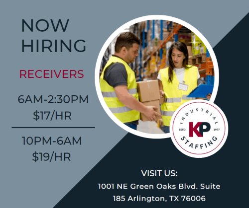 Photo post from KP Staffing Agency (Arlington Branch).
