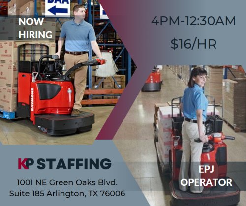 Photo post from KP Staffing Agency (Arlington Branch).