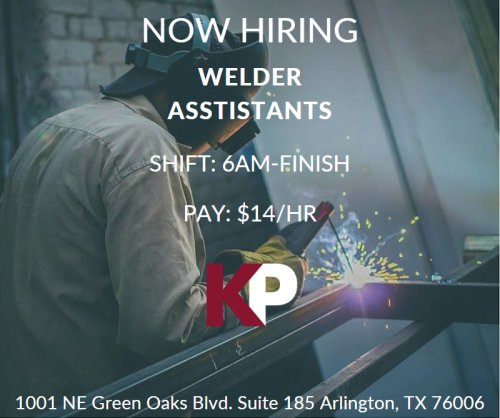 Photo post from KP Staffing Agency (Arlington Branch).