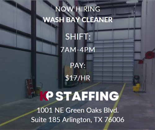 Photo post from KP Staffing Agency (Arlington Branch).