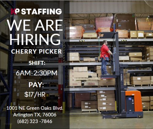 Photo post from KP Staffing Agency (Arlington Branch).