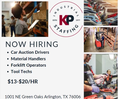 Photo post from KP Staffing Agency (Arlington Branch).