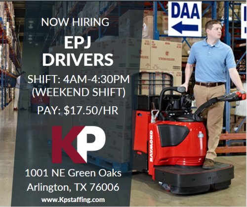 Photo post from KP Staffing Agency (Arlington Branch).