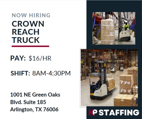Photo post from KP Staffing Agency (Arlington Branch).