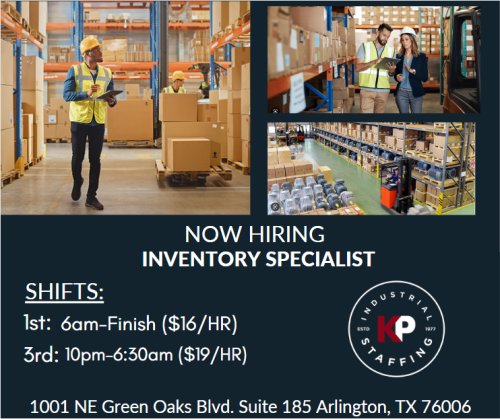 Photo post from KP Staffing Agency (Arlington Branch).