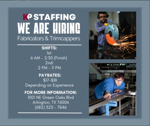 Photo post from KP Staffing Agency (Arlington Branch).