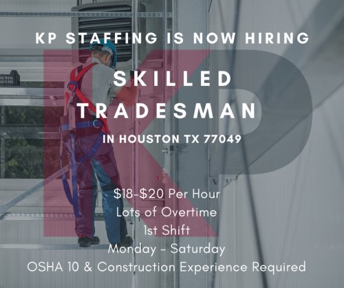Photo post from KP Staffing Agency (West Houston Branch).
