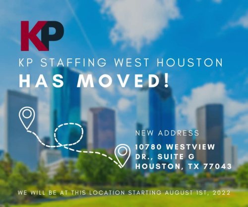 Photo post from KP Staffing Agency (West Houston Branch).