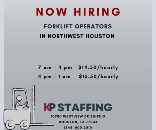 Photo post from KP Staffing Agency (West Houston Branch).