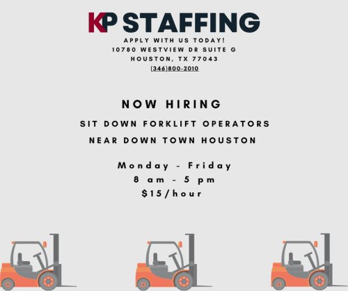 Photo post from KP Staffing Agency (West Houston Branch).