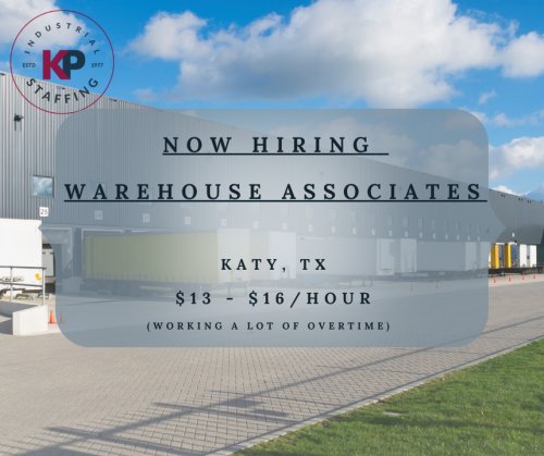 Photo post from KP Staffing Agency (West Houston Branch).