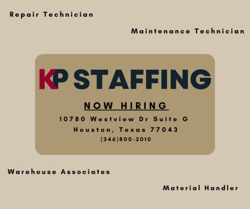 Photo post from KP Staffing Agency (West Houston Branch).
