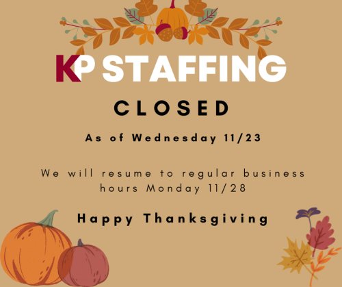 Photo post from KP Staffing Agency (West Houston Branch).