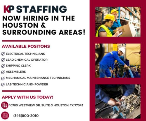 Photo post from KP Staffing Agency (West Houston Branch).