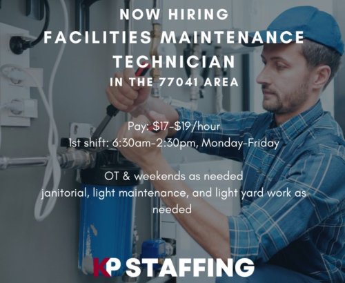 Photo post from KP Staffing Agency (West Houston Branch).