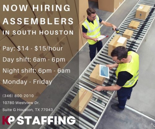 Photo post from KP Staffing Agency (West Houston Branch).
