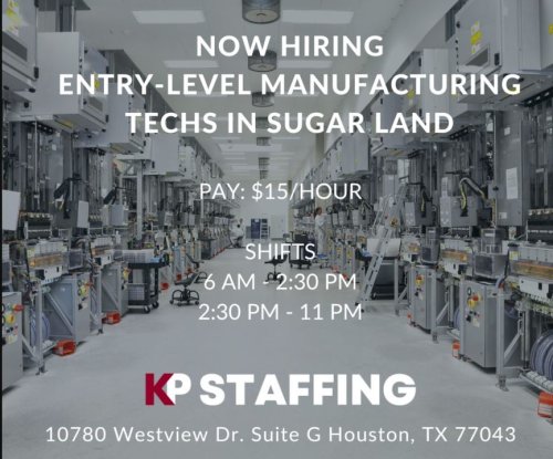 Photo post from KP Staffing Agency (West Houston Branch).
