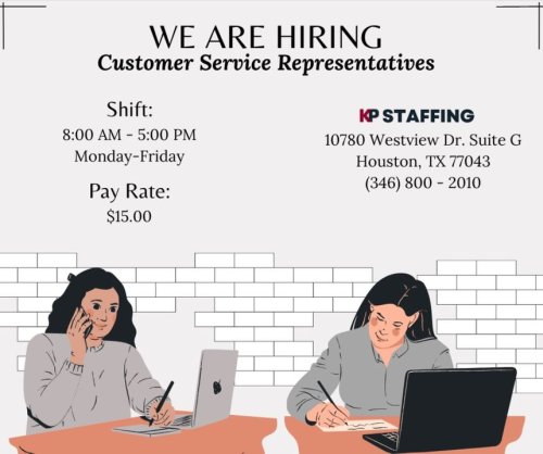Photo post from KP Staffing Agency (West Houston Branch).