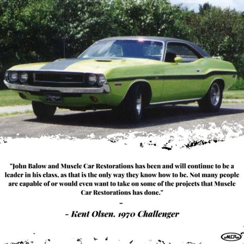 Photo post from Muscle Car Restorations.