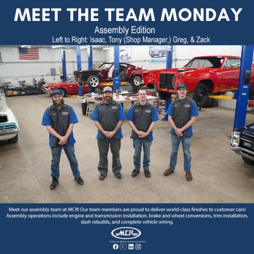 Photo post from Muscle Car Restorations.