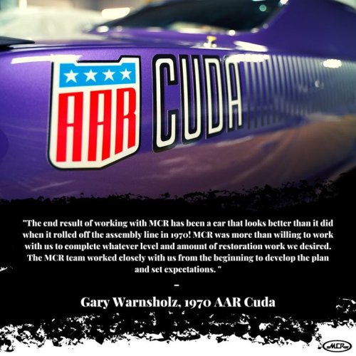 Photo post from Muscle Car Restorations.