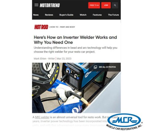 Photo post from Muscle Car Restorations.