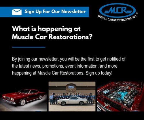 Photo post from Muscle Car Restorations.