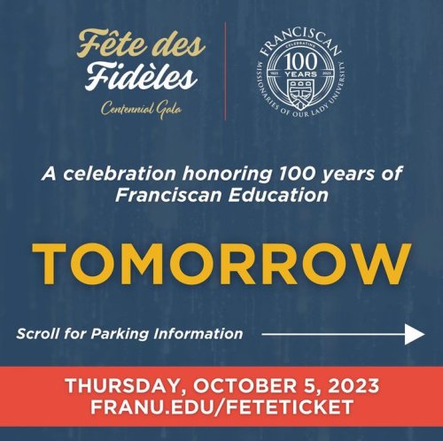 Carousel post from Franciscan Missionaries of Our Lady University.