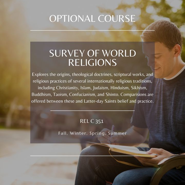 Photo post from BYU Religious Education.