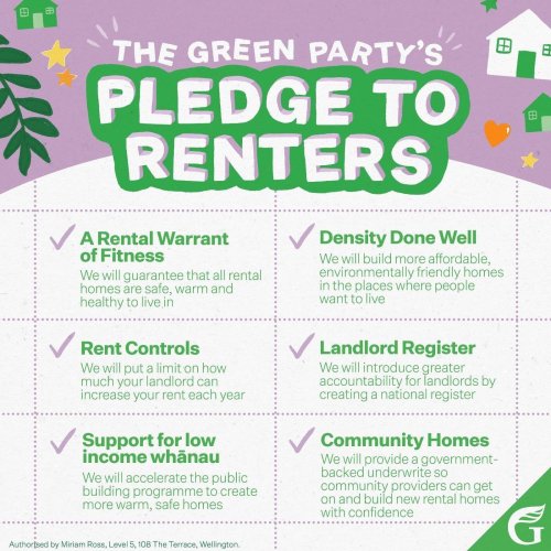 Photo post from @NZGreens.