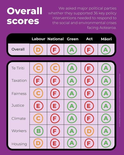 Photo post from @NZGreens.
