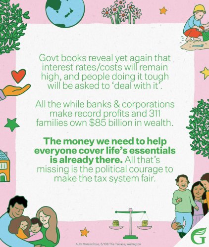 Photo post from @NZGreens.