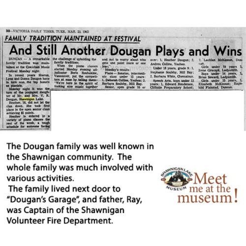 Photo post from shawniganlakemuseum.