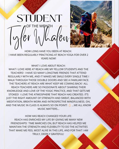 Carousel post from reachyoga_sd.