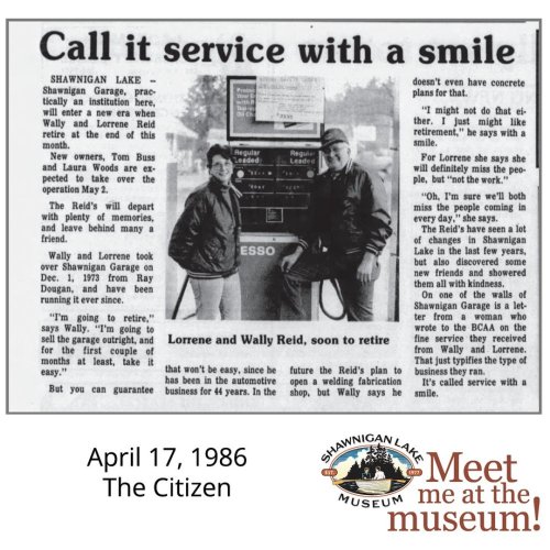 Photo post from shawniganlakemuseum.