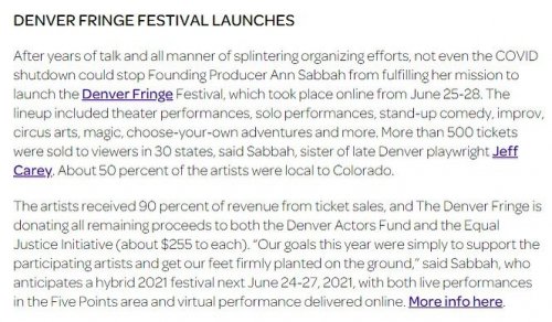 Photo post from denfringe.