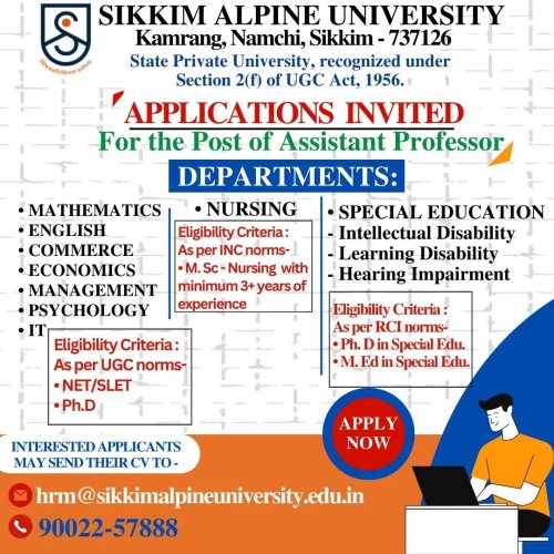 Photo post from sikkimalpineuniversity.