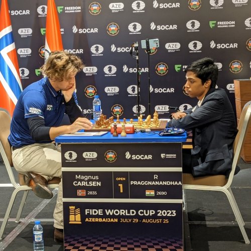 Rameshbabu Praggnanandhaa VS Fabiano Caruana, Fide World Cup 2023