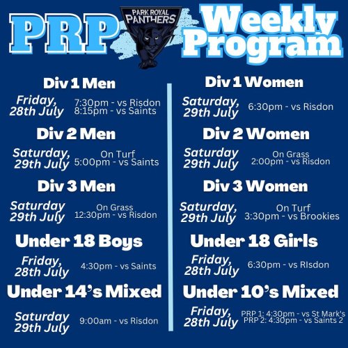 Photo post from parkroyalpanthers.hockeyclub.