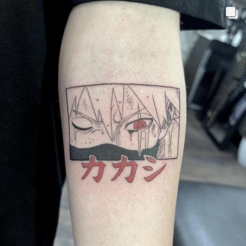 Kakashi panel I got to tattoo Just wanted to share  IG FakkuBunny   rNaruto