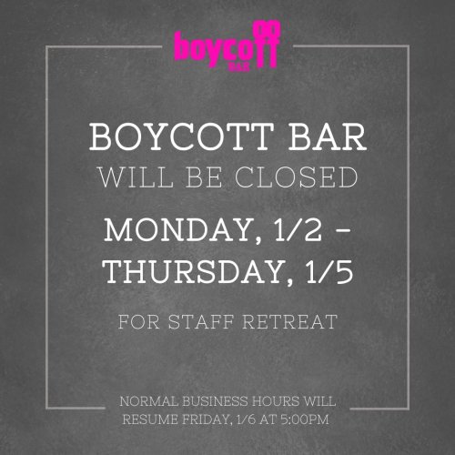 Photo post from boycott_bar.