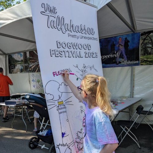 Carousel post from dogwoodfestival.