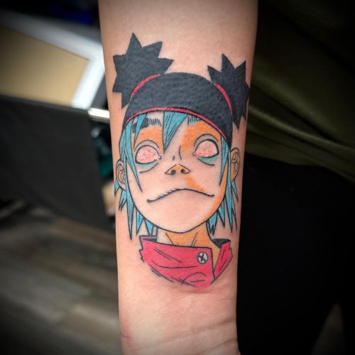 15 Gorillaz Tattoos That Will Give You The Feel Good Inc Vibes  Tattoodo