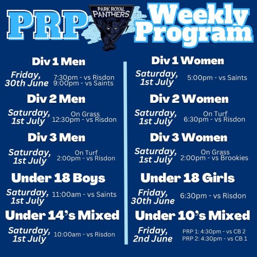 Photo post from parkroyalpanthers.hockeyclub.