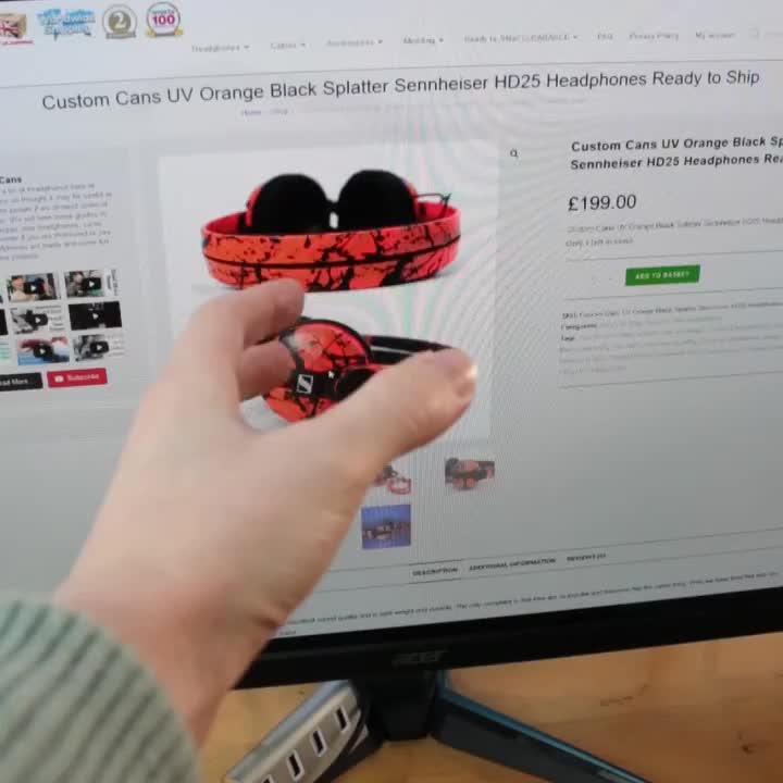 Video post from customcans_headphones.