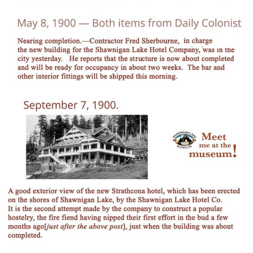 Photo post from shawniganlakemuseum.